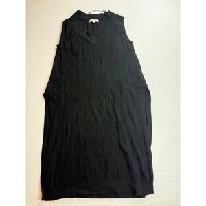 Prologue XS Black Sleeveless Dress Ribbed Knit V‎ Neck Casual Cute Minimalist
